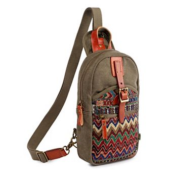Tsd Brand Four Season Canvas Sling Bag