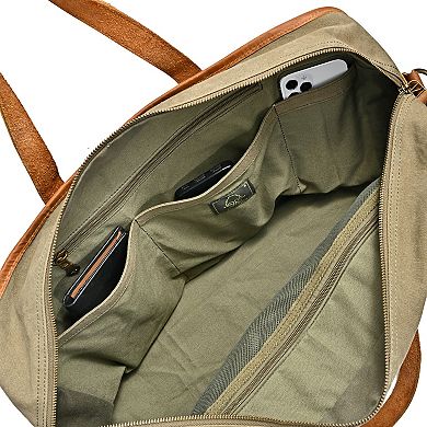 Tsd Brand Valley Oak Convertible Weekender Duffel
