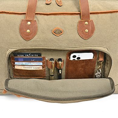 Tsd Brand Valley Oak Convertible Weekender Duffel
