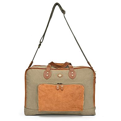 Tsd Brand Valley Oak Convertible Weekender Duffel