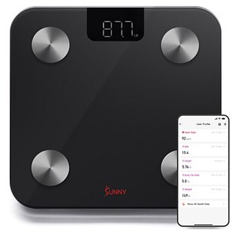 Sunny Health & Fitness Smart Body Weight & BMI Composition Scale with Free SunnyFit App