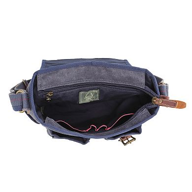 Tsd Brand Turtle Ridge 4-pocket Leather Crossbody