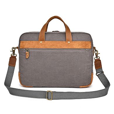 Tsd Brand Valley Oak Suede Brief Bag