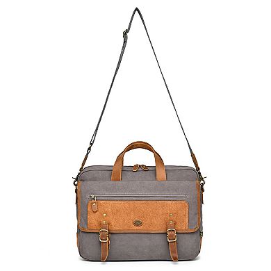 Tsd Brand Valley Oak Suede Brief Bag