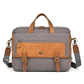 Tsd Brand Valley Oak Suede Brief Bag