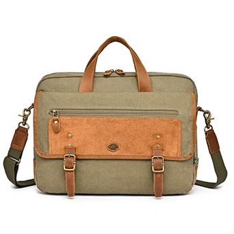 Tsd Brand Valley Oak Suede Brief Bag