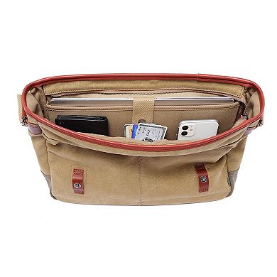 Tsd Brand Mountain Wood Leather Messenger