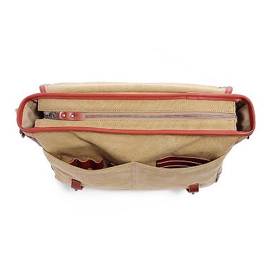 Tsd Brand Mountain Wood Leather Messenger