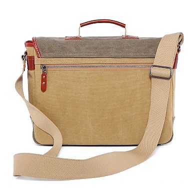 Tsd Brand Mountain Wood Leather Messenger