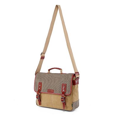 Tsd Brand Mountain Wood Leather Messenger