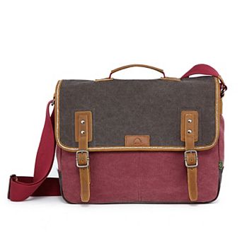 Tsd Brand Mountain Wood Leather Messenger