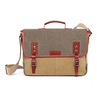 Tsd Brand Mountain Wood Leather Messenger