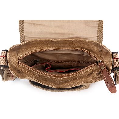 Tsd Brand Turtle Ridge Canvas Crossbody