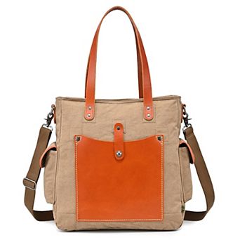 Tsd Brand Super Horse Leather Convertible Tote