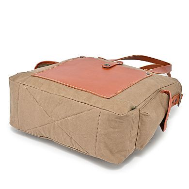 Tsd Brand Super Horse Leather Convertible Tote