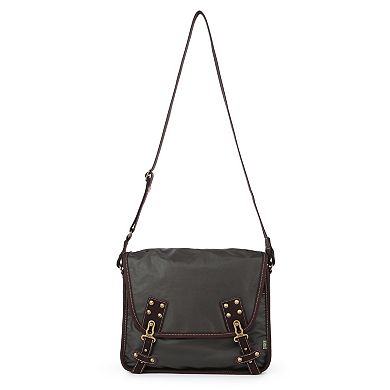 Tsd Brand Dolphin Studded Leather Messenger