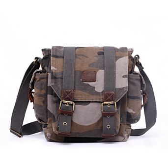 Tsd Brand Leaf Hill Camo Canvas Crossbody