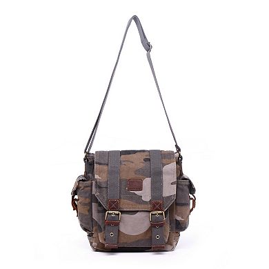 Tsd Brand Leaf Hill Camo Canvas Crossbody