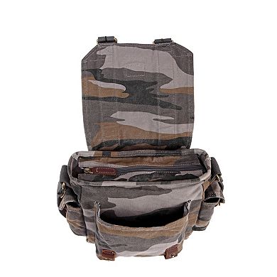 Tsd Brand Leaf Hill Camo Canvas Crossbody