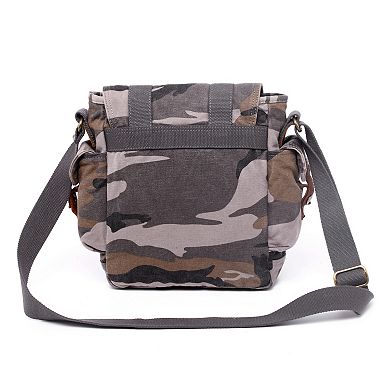 Tsd Brand Leaf Hill Camo Canvas Crossbody