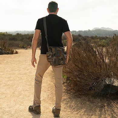 Tsd Brand Leaf Hill Camo Canvas Crossbody