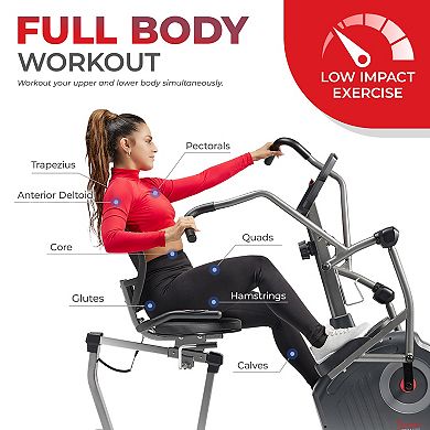 Sunny Health & Fitness Performance Elite Magnetic Recumbent Elliptical Cross Trainer