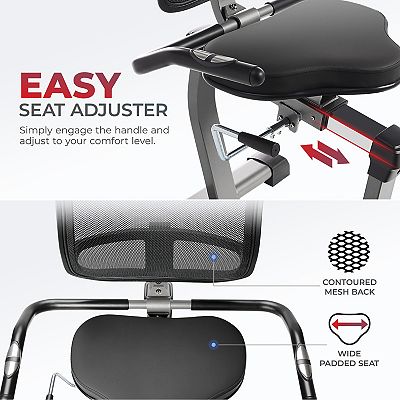 Sunny Health Fitness Performance Elite Magnetic Recumbent