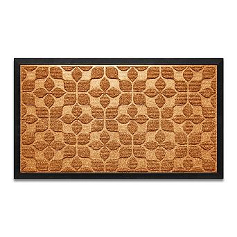 G128 Geometric Floral Pattern Doormat For Indoor/outdoor Use