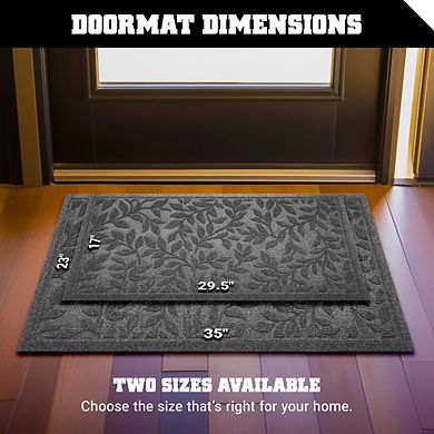 G128 Leaves Pattern Doormat For Indoor/outdoor Use