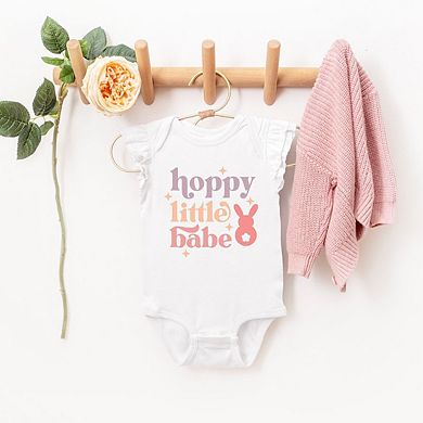 Hoppy Little Babe Baby Flutter Sleeve Bodysuit