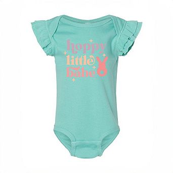 Hoppy Little Babe Baby Flutter Sleeve Bodysuit
