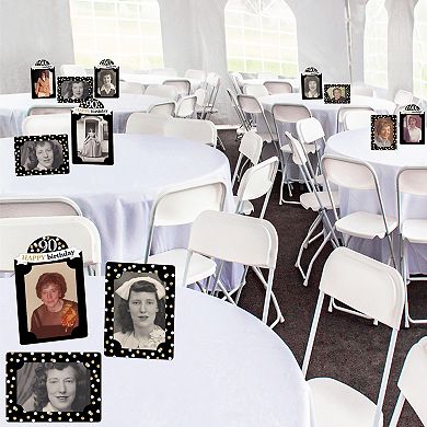 Big Dot Of Happiness Adult 90th Birthday Gold Birthday Party 4x6 Paper Photo Frames 12 Ct