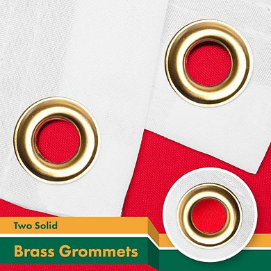 G128 3x5ft 2pk Mexico Golden Coat Of Arms Printed 150d Polyester Brass Grommets Flag