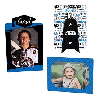 Big Dot Of Happiness Blue Grad Best Is Yet To Come 4x6 Display Paper Photo Frames 12 ct