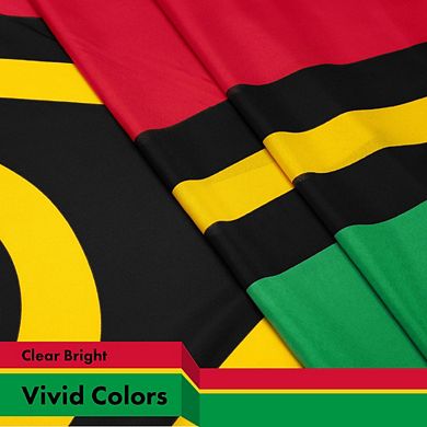 G128 3x5ft 1pk Vanuatu Printed 150d Polyester Brass Grommets Flag