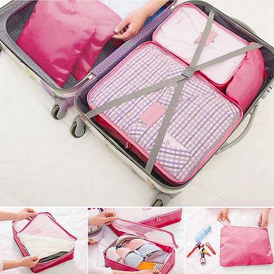 Water-resistant Clothes Storage Bags Travel Luggage Organizer Set Of 9