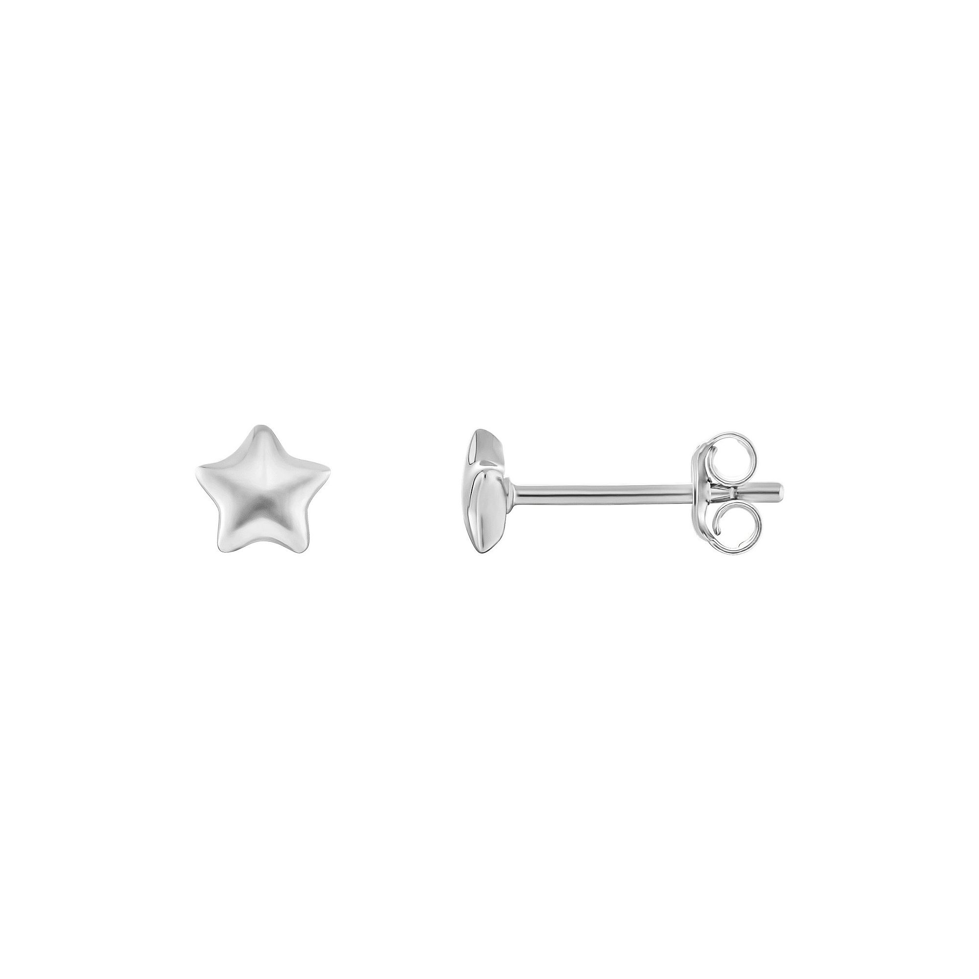 PRIMROSE Sterling Silver Star Stud Earrings, Womens