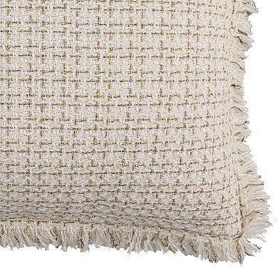 Levtex Home Cosima Textured Fringe Throw Pillow