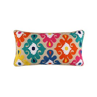 Levtex Home Fantasia Crewel Multicolor Throw Pillow