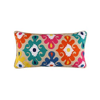 Levtex Home Fantasia Crewel Multicolor Throw Pillow
