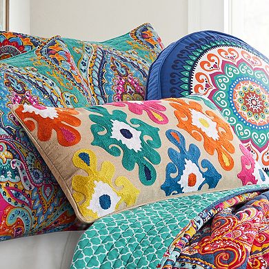 Levtex Home Fantasia Crewel Multicolor Throw Pillow