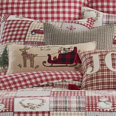 Levtex Home Merry Christmas to All Bunny Throw Pillow