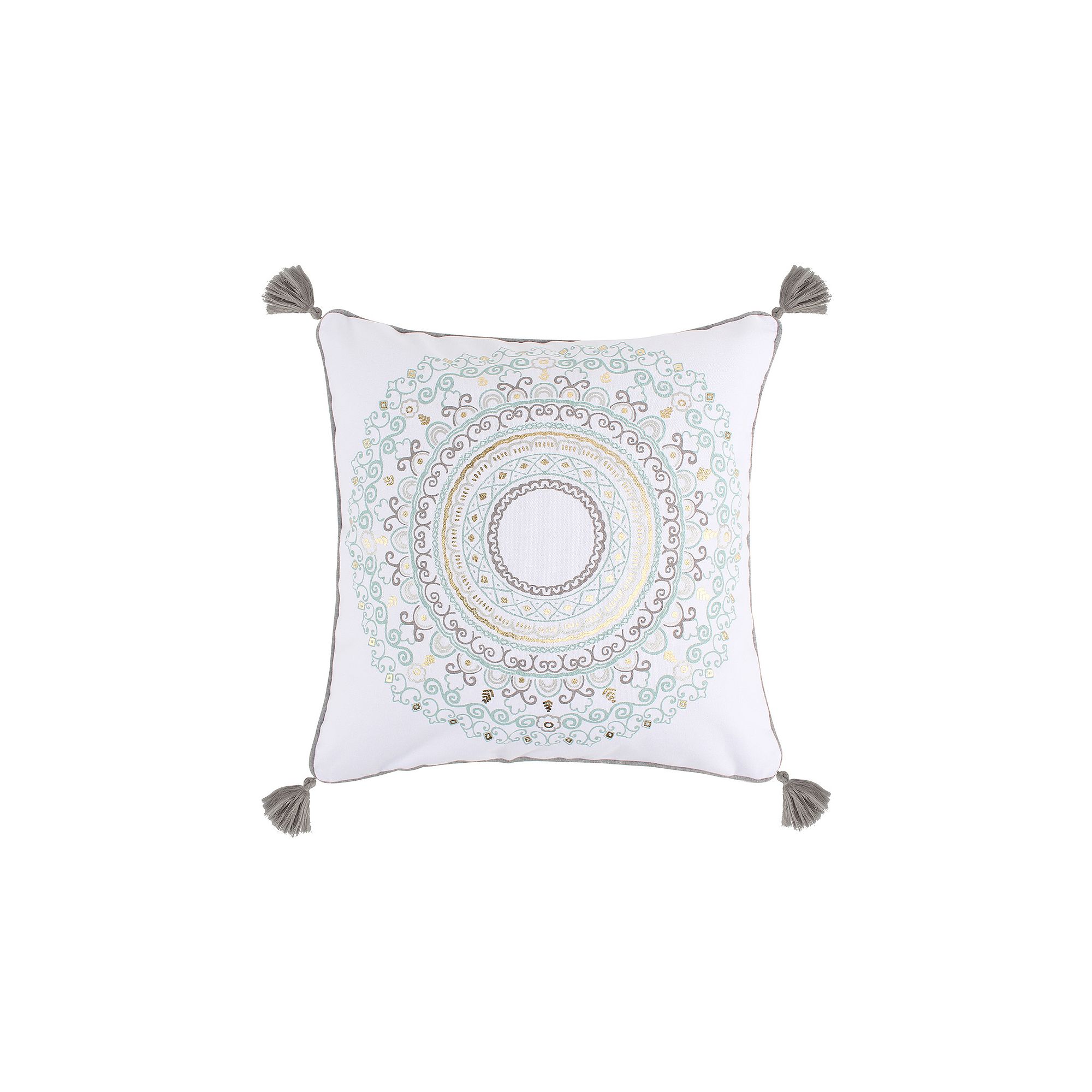 Levtex Home Shutters Printed Medallion Throw Pillow, Blue
