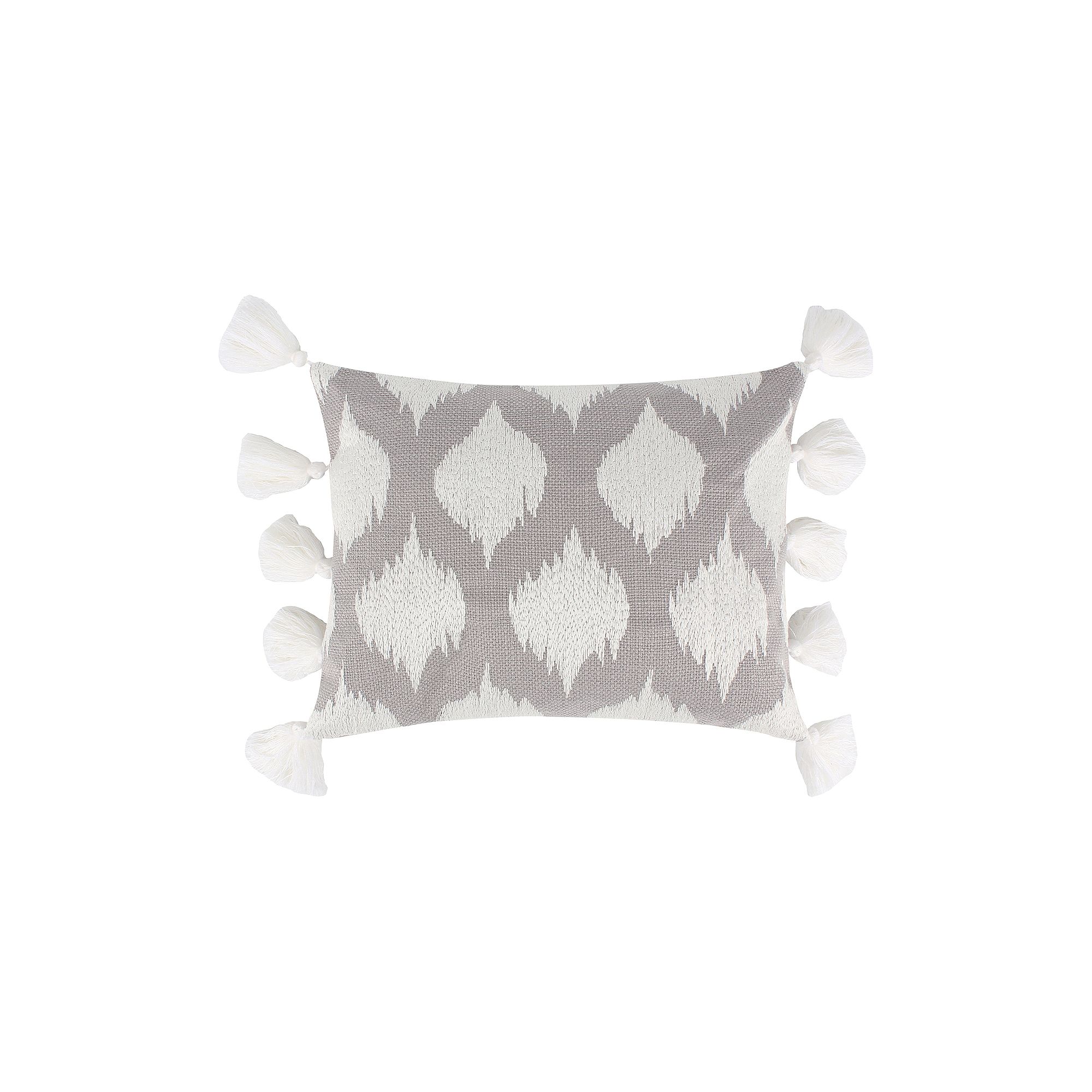 Levtex Home Wexford Grey Tassel Throw Pillow, Blue