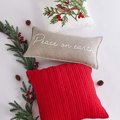 Levtex Home Winterberry Forest Peace on Earth Throw Pillow