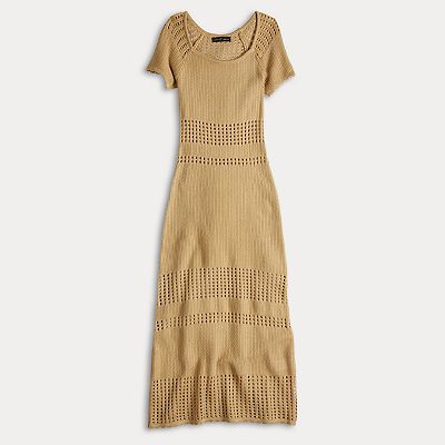 Juniors Almost Famous Square Neck Maxi Dress