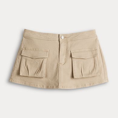 Juniors' Almost Famous Utility Cargo Skort