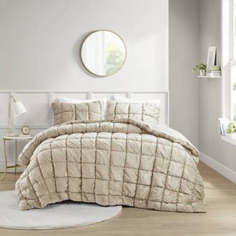 Intelligent Design Velvet Dream Puff Midweight Comforter Set