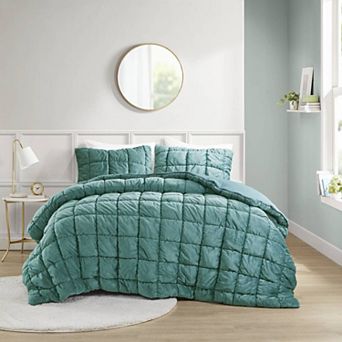 Intelligent Design Velvet Dream Puff Midweight Comforter Set