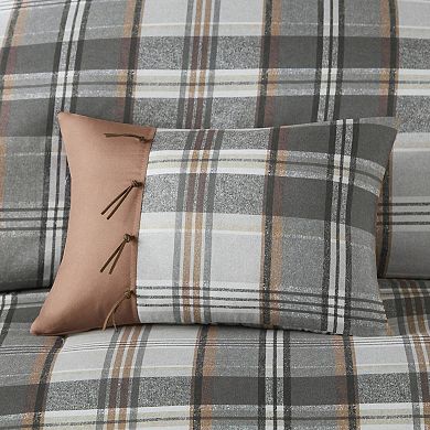 Intelligent Design Liam Plaid Comforter Set with Throw Pillow